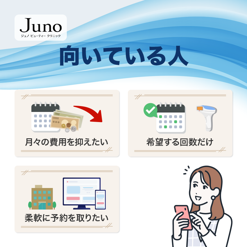ジュノビューティークリニックが向いている人