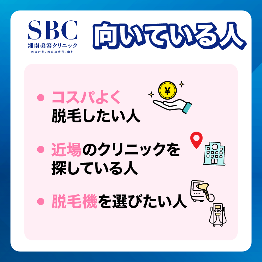 湘南美容クリニックメンズ向いている人