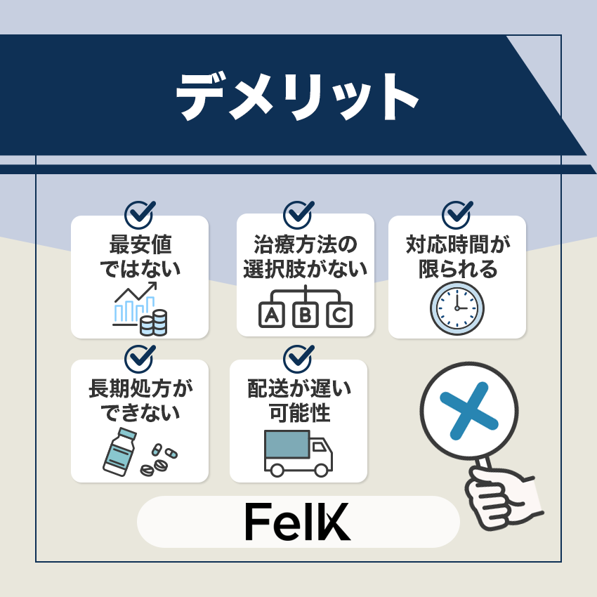 FelK(フェルケ)のデメリット