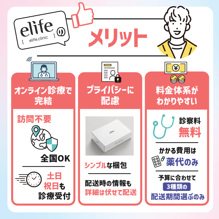 elife(イーライフ)のメリット