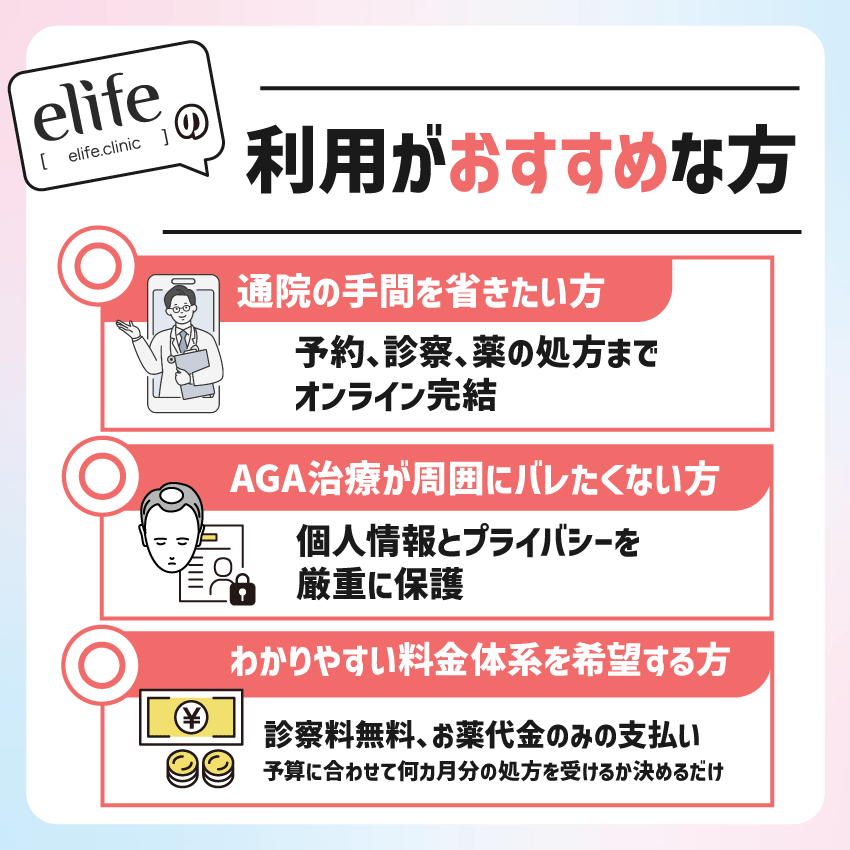 elife(イーライフ)の利用がおすすめな方