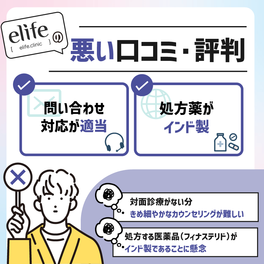 elife(イーライフ)の悪い口コミ・評判