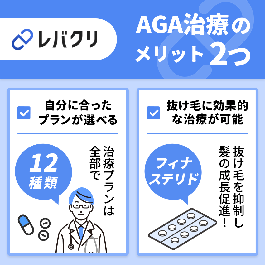 レバクリでAGA治療を受けるメリット