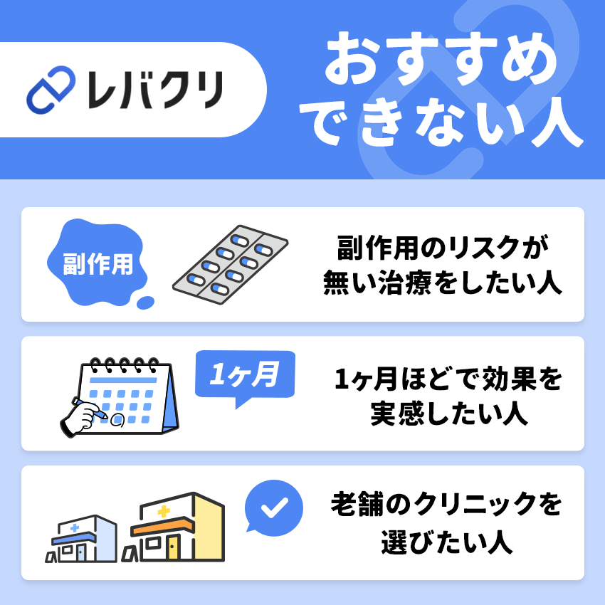 レバクリをおすすめできない人